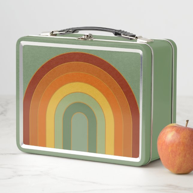 Rainbow Green Metall Brotdose (Beispiel)