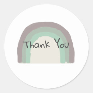 Rainbow Green Ombre Painting Stickers