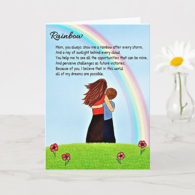 Rainbow Greeting Karte (Kleine Pflanze)