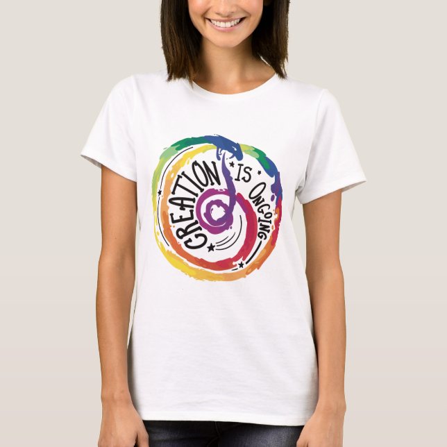 Rainbow Growth Mindset Art Quote T - Shirt (Vorderseite)