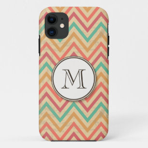 Rainbow Grunge Zigzag Chevrons Case-Mate iPhone Hülle