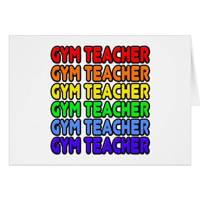 Rainbow Gym Teacher (Vorderseite (Horizontal))