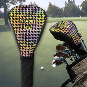Rainbow-Hahnentrittmuster-Muster Golf Headcover
