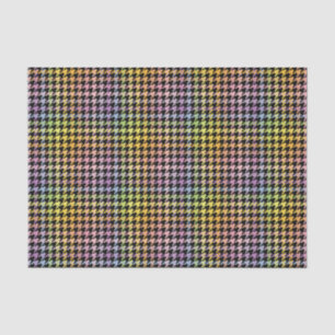 Rainbow-Hahnentrittmuster-Muster Seidenpapier