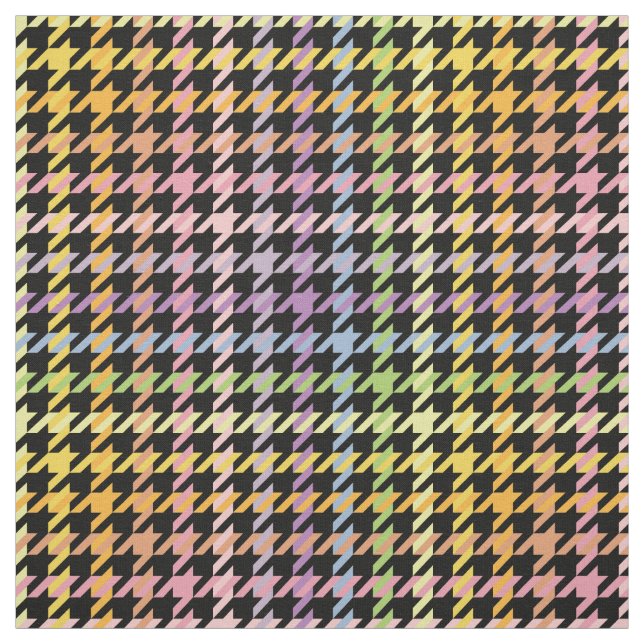 Rainbow-Hahnentrittmuster-Muster Stoff (Muster)