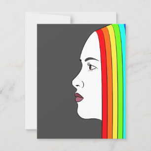 Rainbow Hair Einladung