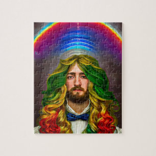 Rainbow Hair Man Man of Liebe Fantasy surreal LGBT