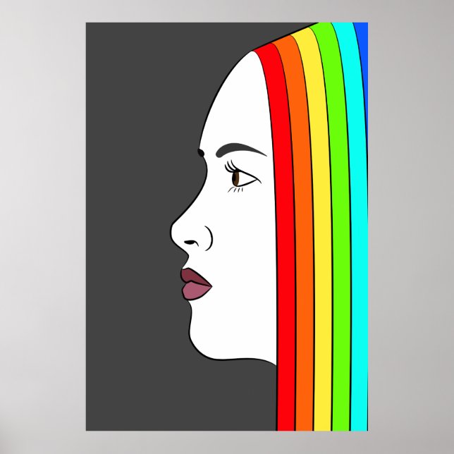 Rainbow Hair Poster (Vorne)