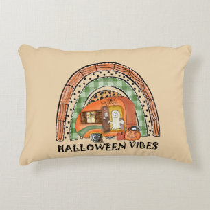 Rainbow Halloween Vibes Camper/ Anhänger Dekokissen