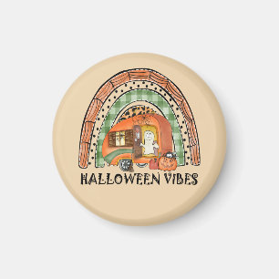 Rainbow Halloween Vibes Camper/ Anhänger Magnet