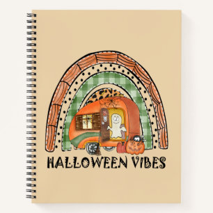 Rainbow Halloween Vibes Camper/ Anhänger Notizbuch