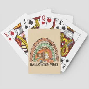 Rainbow Halloween Vibes Camper/ Anhänger Spielkarten