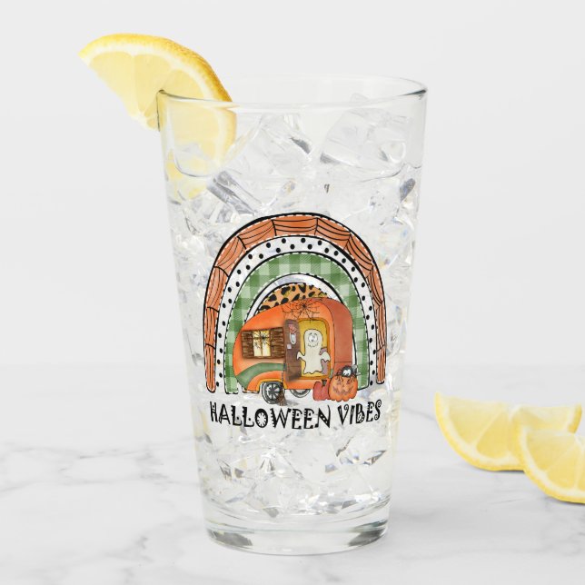 Rainbow Halloween Vibes Camper/ Trailer Glas (Vorderseite Ice)
