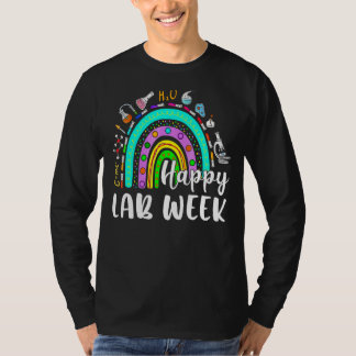 Rainbow Happy Labrador Week 2022 Medical Laborator T-Shirt