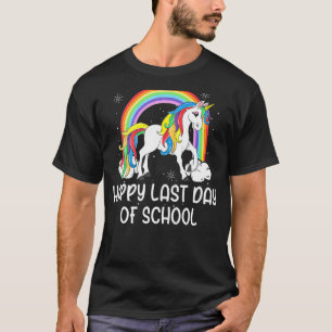 Rainbow Happy Last Day of School Lehrer Student G T-Shirt