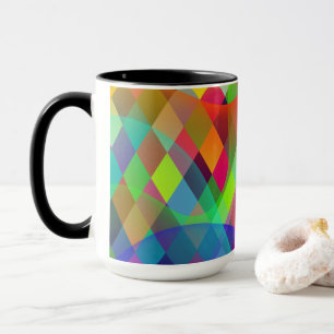 Rainbow Harlequin mit farbigem Rauch Tasse