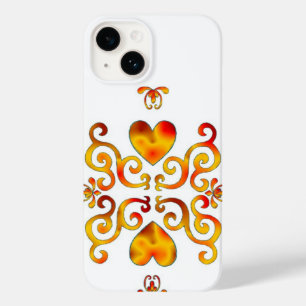 Rainbow Heart and Lily Case-Mate iPhone 14 Hülle