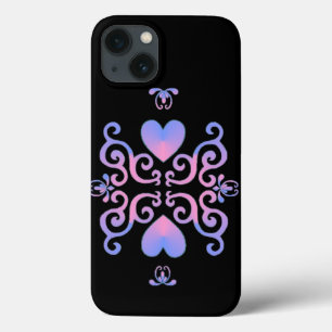 Rainbow Heart and Lily Case-Mate iPhone Hülle