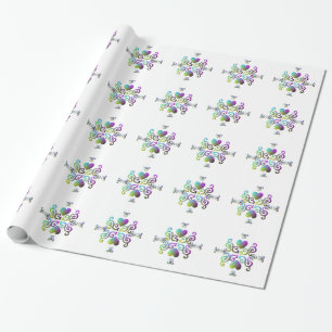 Rainbow Heart and Lily Geschenkpapier