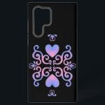 Rainbow Heart and Lily Samsung Galaxy Hülle<br><div class="desc">Rainbow Lily and Heart - Fantasyart - ArtDeco,  Digitale Arbeit von Krisi ArtKSZP</div>