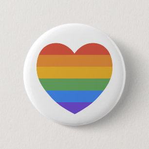 Rainbow Heart Button
