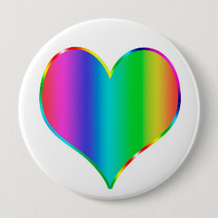 Rainbow heart button