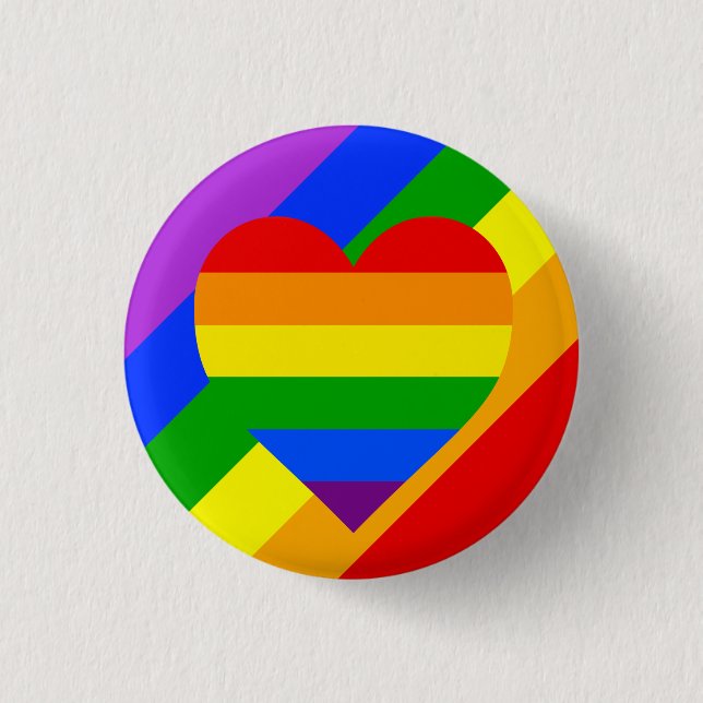 "RAINBOW HEART" BUTTON (Vorderseite)
