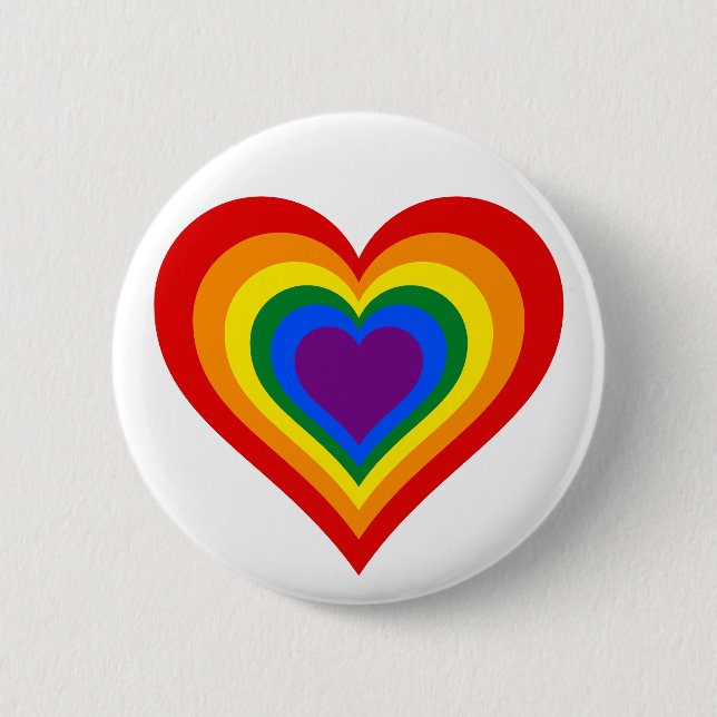 Rainbow Heart Button (Vorderseite)