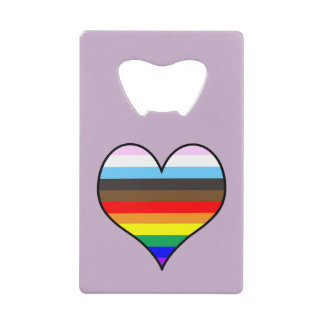 Rainbow Heart Credit Card Flaschenöffner