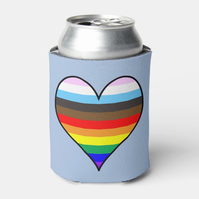 Rainbow Heart Dosenkühler (Kanne Vorderseite)