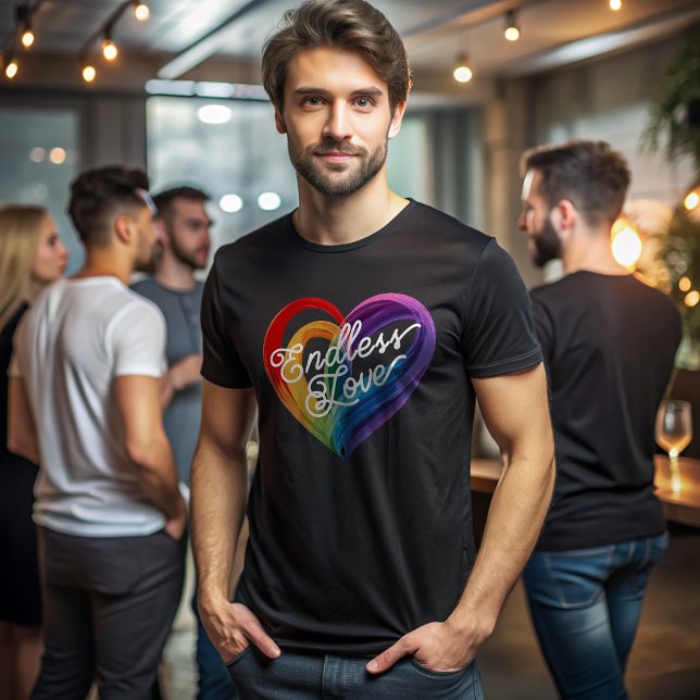 Rainbow Heart Endless Love T-Shirt (Von Creator hochgeladen)