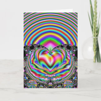 Rainbow Heart Feiertagskarte