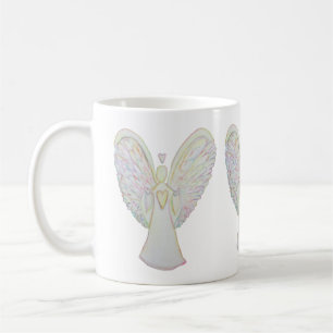 Rainbow Heart Guardian Angel Coffee Cup ou Mug