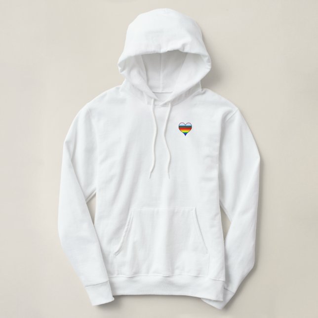 Rainbow Heart Hoodie (Design vorne)
