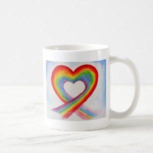 RAINBOW HEART KAFFEE TASSE