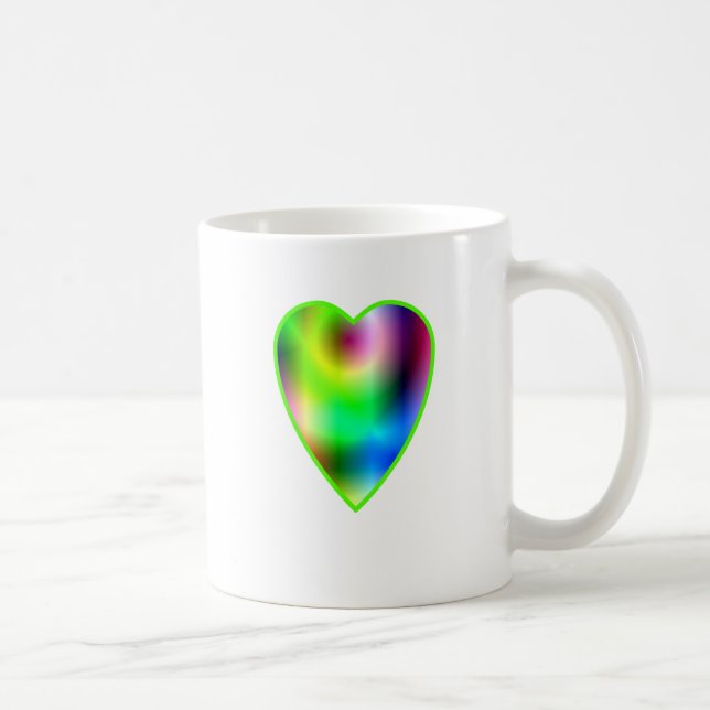 Rainbow Heart Kaffeetasse (Rechts)