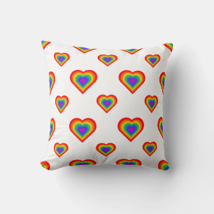 Rainbow Heart Kissen