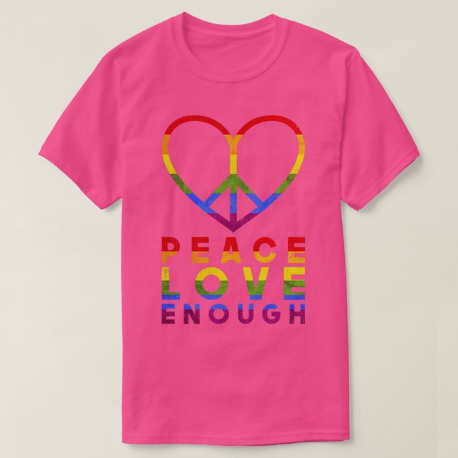 Rainbow Heart LGBT T-Shirt (Design vorne)
