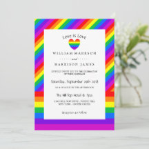 Rainbow Heart Liebe ist Liebe Hochzeit