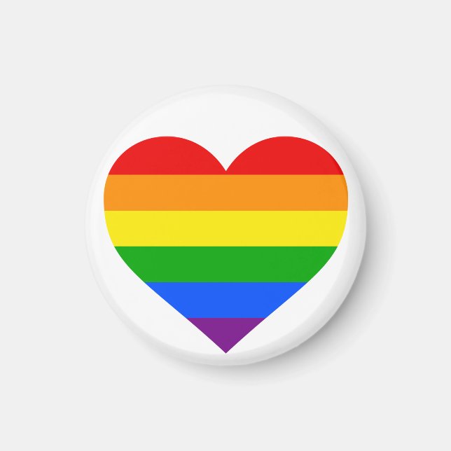 "RAINBOW HEART" MAGNET (Vorne)