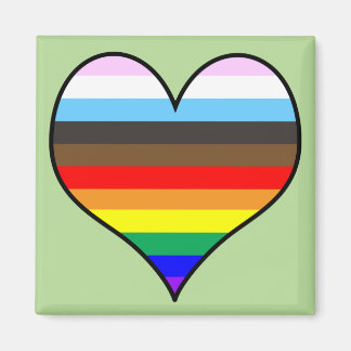 Rainbow Heart Magnet