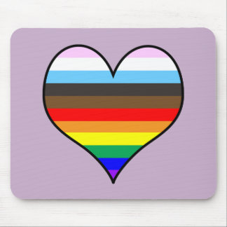 Rainbow Heart Mouse Pad Mousepad