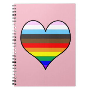 Rainbow Heart Notebook Notizblock