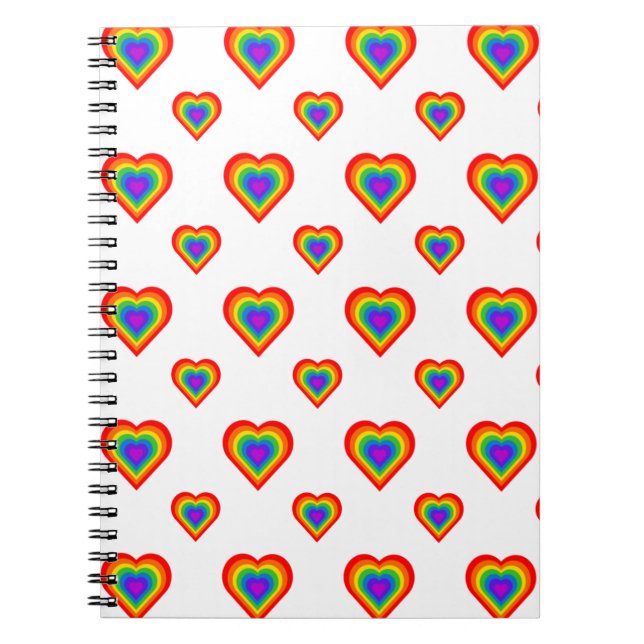 Rainbow Heart Notizblock (Vorderseite)