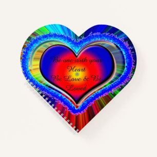 Rainbow Heart Notizbuch
