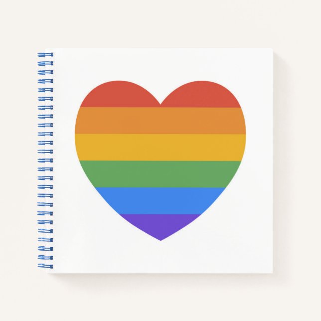 Rainbow Heart Notizbuch (Vorderseite)