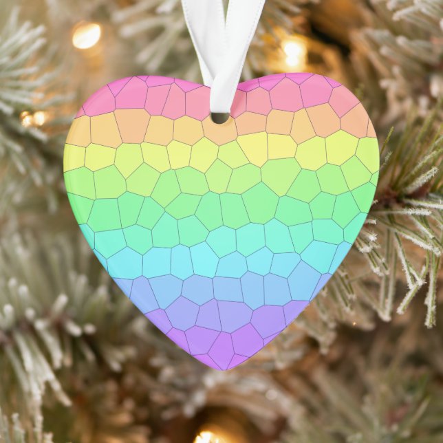 Rainbow Heart Ornament (Baum)