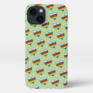 Rainbow Heart Pattern iPhone Case iPhone Hülle