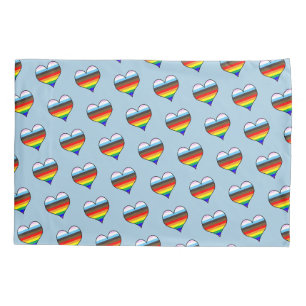 Rainbow Heart Pattern Musterbeispiel Kissenbezug
