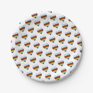 Rainbow Heart Pattern Paper Teller